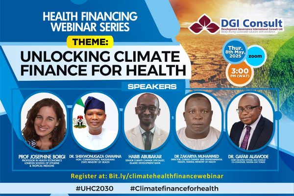 Health Financing Webinar Series: Unlocking Climate Finance for Health